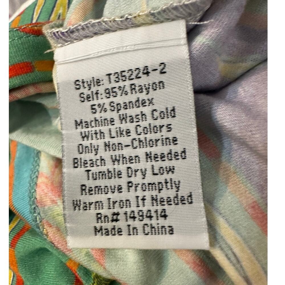 Johnny Was Jane Favorite Tunic Dress Birds Floral Boho Colorful Trim Size XS - Picture 4 of 6